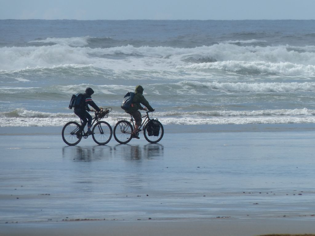 Bikers on the beach