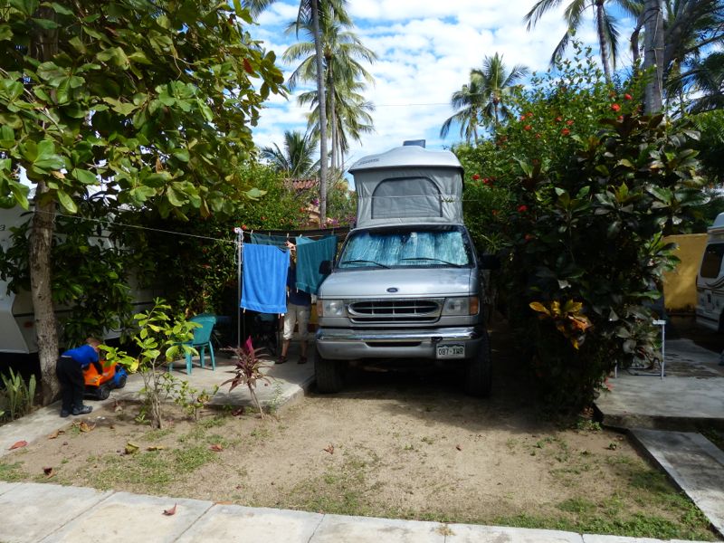 Our campsite in Sayulita