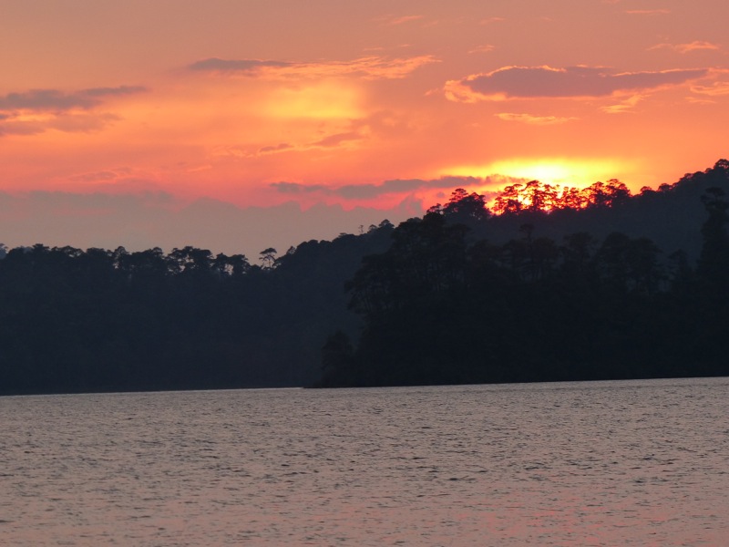 Sunset on Lake Tziscao