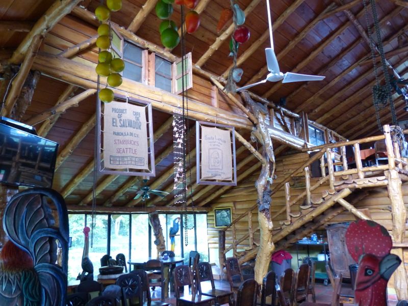 The lodge on the coffee plantation
