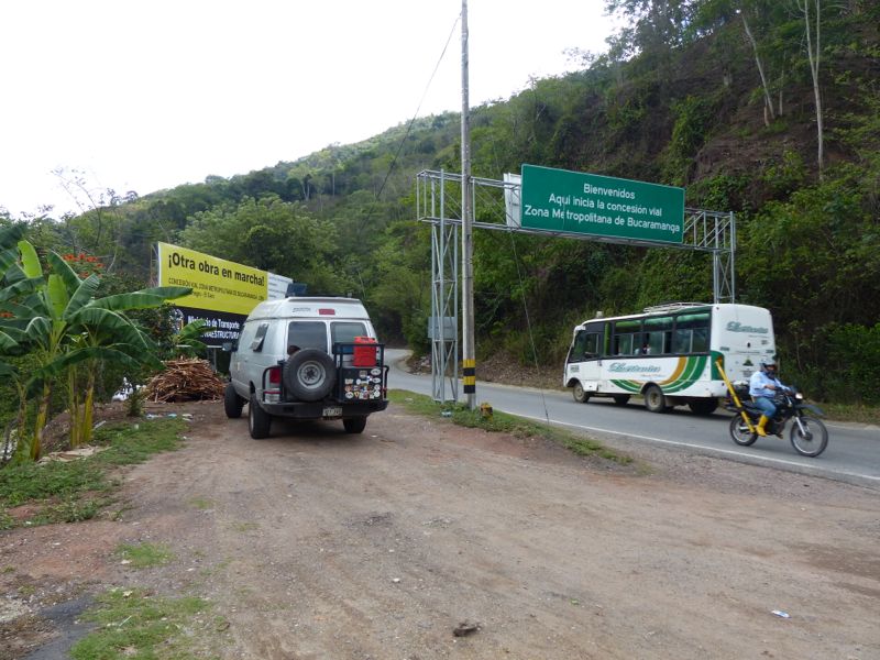 A lunch stop near Bucaramanga