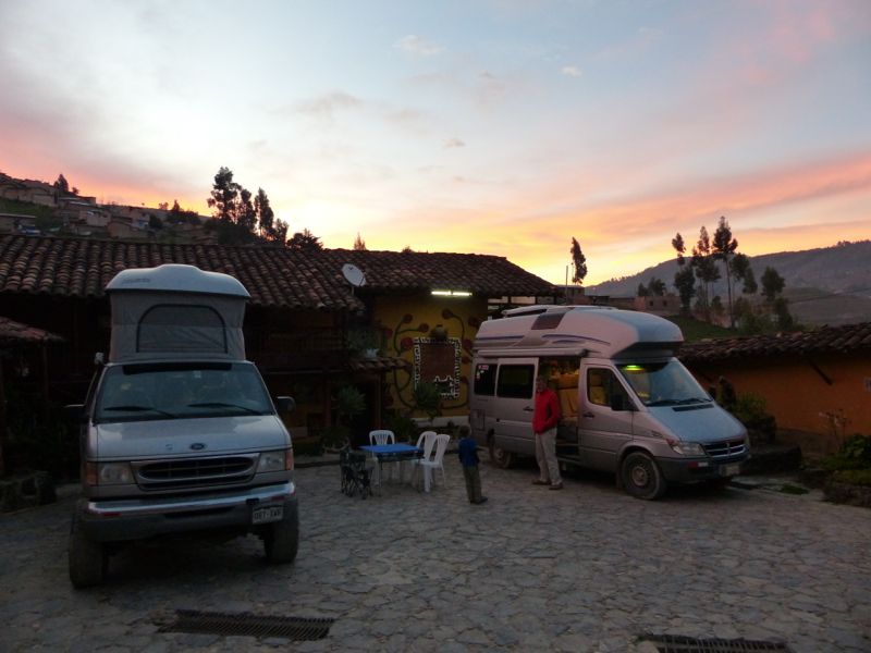 Campsite at the hacienda.
