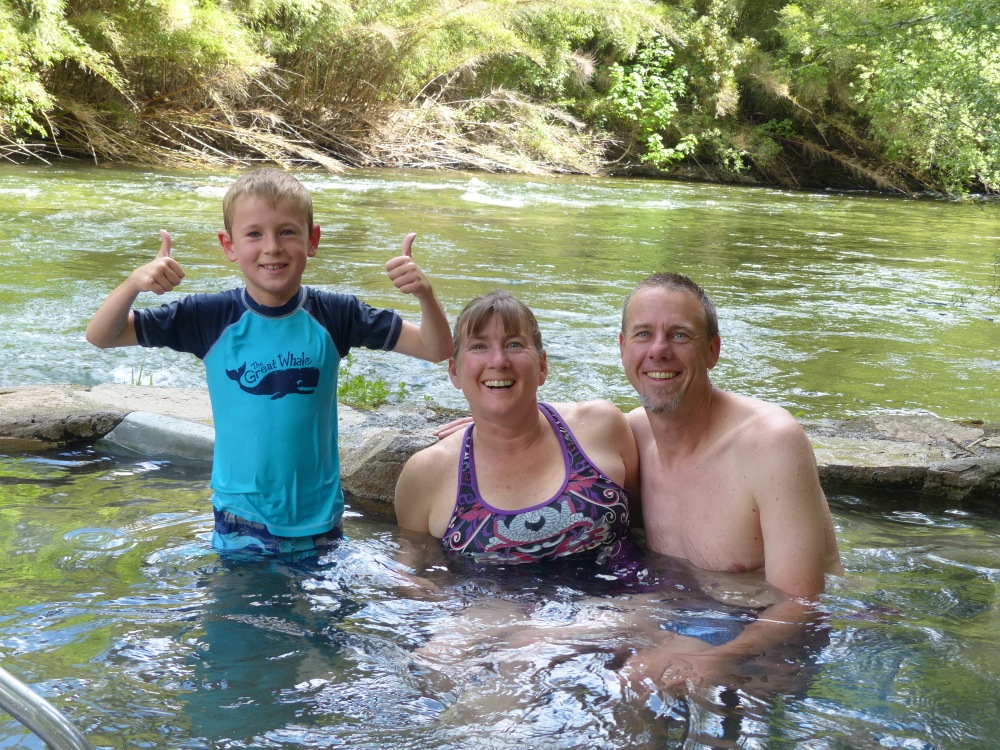 We spent a relaxing afternoon at one of the area's many thermal pools.